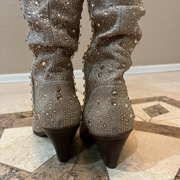 Jessica Simpson rhinestone boots - Picture 5 of 7